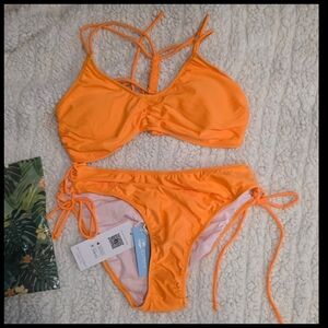 Cupshe Orange Bikini Set